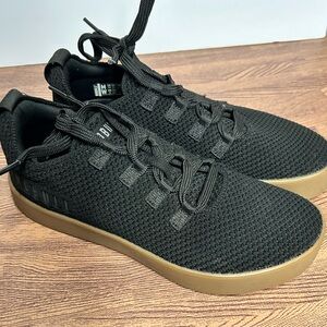 NOBULL Black Recs Knit Trainers Sneakers Men’s Size 7.5 Women’s Size 9 Gum Soles